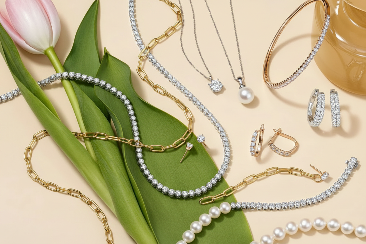 Essential Jewelry Collection with Gold Chain