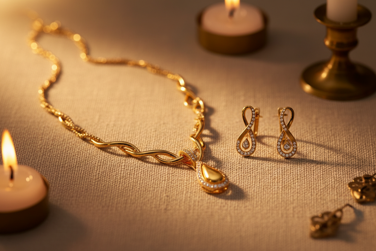 Warm Gold Jewelry Hero